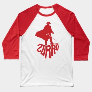 Zorro's Shadow (Red) Baseball T-Shirt